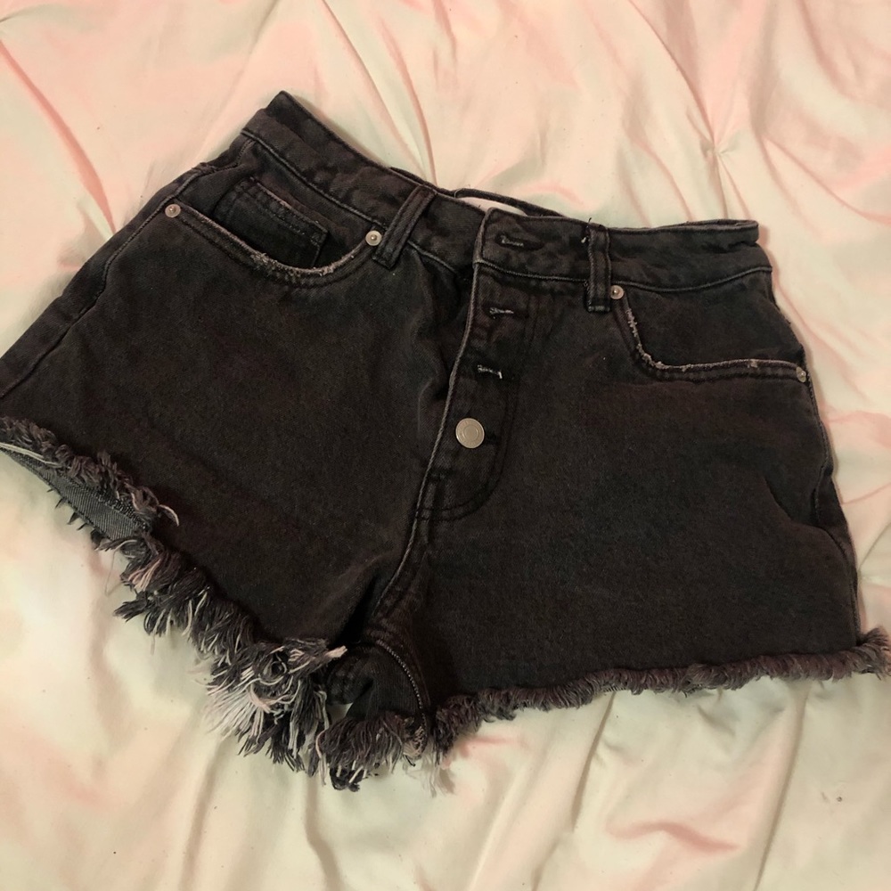 SWS Black Denim Shorts